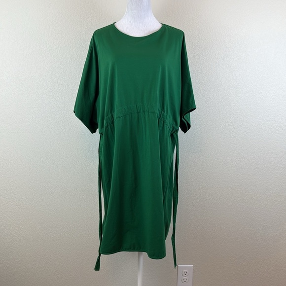 COS Green Sheath Dress with Dolman Sleeves Eur Medium - Picture 5 of 9